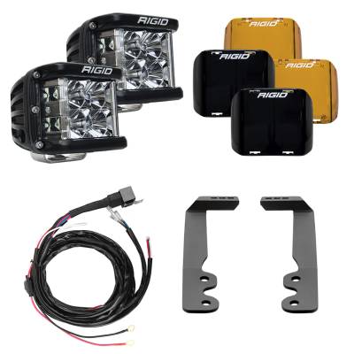 Rigid Industries - Rigid Industries 46808 A-Pillar D-SS Series Light Mount Kit