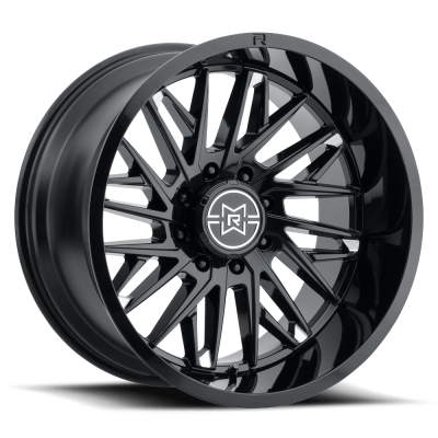 Method Racing Wheels - 20x10 Method MR801 -  8x6.5  4.75in.BS - Gloss Black Milled