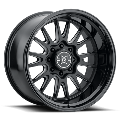 Method Racing Wheels - 22x12 Method MR802 -  8x6.5  4.9in.BS - Double Black Milled