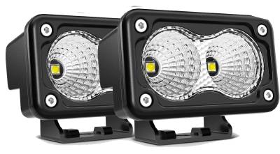 Night Stalker Lighting - Night Stalker 2" x 3" Compact Scene/Flood Lights - Pair