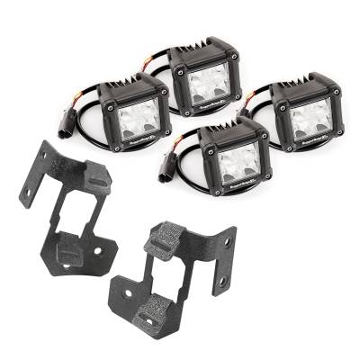 Rugged Ridge - Rugged Ridge 11232.19 A-Pillar Light Mount Kit