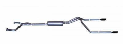 Gibson Performance - Gibson Performance 68200B Black Elite Cat-Back Dual Split Exhaust System