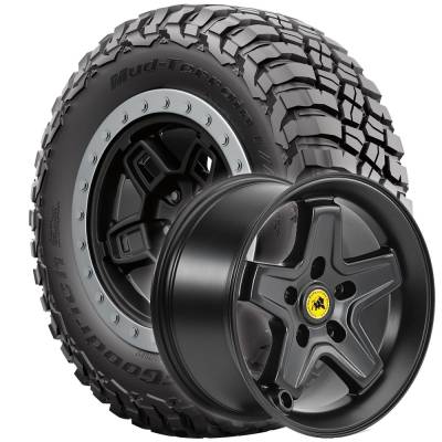 BF Goodrich - 37x12.50R17 BFG Mud Terrain KM3 on 17x8.5 AEV Pintler Black