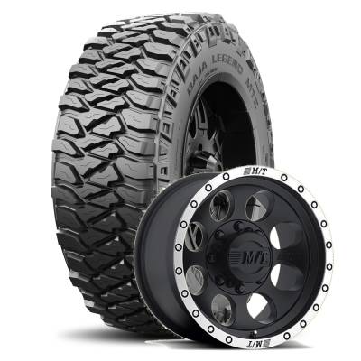 Mickey Thompson - 35X12.50R17LT M/T BAJA LEGEND MTZ BLK on 17x9 M/T Classic Baja Lock