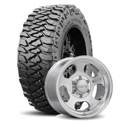 Mickey Thompson - 35X12.50R15LT M/T BAJA LEGEND MTZ RWL on 15x8 M/T Canyon Polished