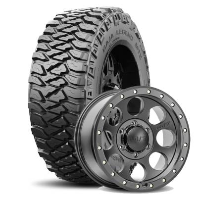 Mickey Thompson - 35X12.50R17LT M/T BAJA LEGEND MTZ BLK on 17x9 M/T Classic Pro Black