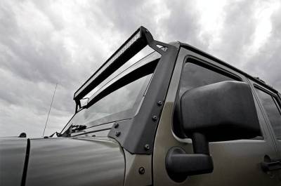 Night Stalker Lighting - Jeep TJ LED Light Bar Windshield Mounts - Image 3