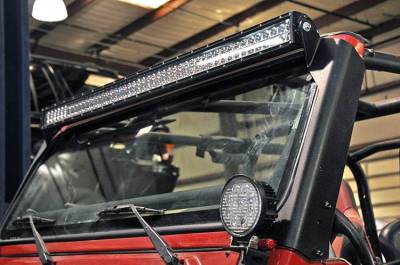 Night Stalker Lighting - Jeep TJ LED Light Bar Windshield Mounts - Image 4