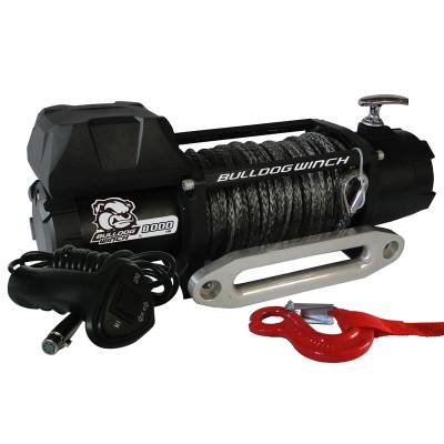 Bulldog Winch - 8000lb Winch w/5.2hp Series Wound Motor,100ft Synthetic Rope, Aluminum Fairlead - Image 2