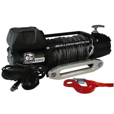 Bulldog Winch - 9500lb Winch w/5.5hp Series Wound, 100ft Synthetic Rope, Aluminum Fairlead - Image 2