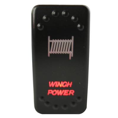 Bulldog Winch - Winch Power Rocker Switch - ON/OFF 5-Pin-Red - Image 2