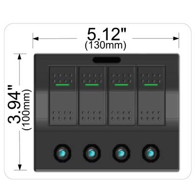 Bulldog Winch - 4-Switch Panel w/Lighted Breakers - Image 7