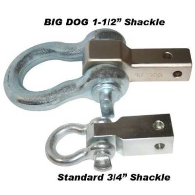 Bulldog Winch - Bulldog Big Dog Shackle, 2x2"Receiver Mount w/1-1/2" Shackle - Image 2