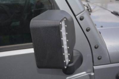 DV8 Offroad - Jeep Wrangler LED Mirrors w/ Turn Signal Option - Image 4