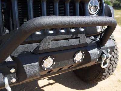 DV8 Offroad - Steel Mid Front Bumper 11 w/ LED Lights for 07-17 Jeep Wrangler - Image 4