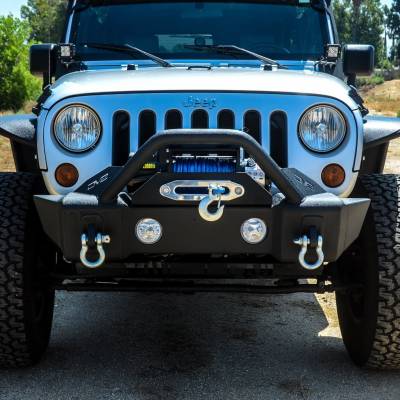 DV8 Offroad - Steel Stubby Front Bumper 13 w/ Fog Lights for 07-17 Jeep Wranglers - Image 5