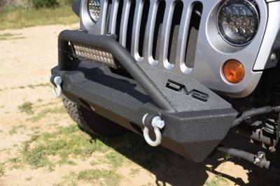 DV8 Offroad - Steel Stubby Front Bumper 15 w/ Fog Lights for 07-17 Jeep Wrangler - Image 5