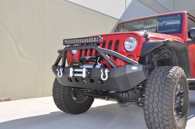 DV8 Offroad - Steel Mid Front Bumper 06 07-14 Jeep Wranglers - Image 4