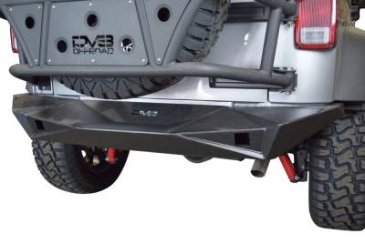 DV8 Offroad - Full Length Rear Bumper 14 for 07-17 JK w/ Lights (Works w/ TC-6) - Image 2