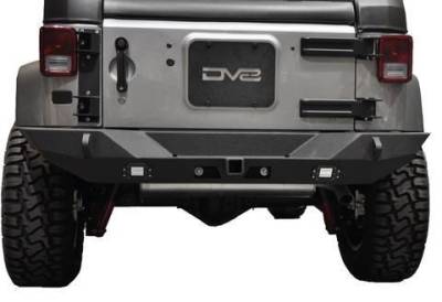 DV8 Offroad - Full Length Rear Bumper 14 for 07-17 JK w/ Lights (Works w/ TC-6) - Image 3