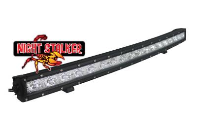 Night Stalker Lighting - Night Stalker Slim Single Row Curved Premium LED Light Bars - 30 In. - 90 Watt - Image 2