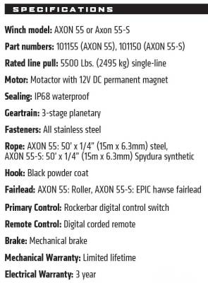 Warn - Warn AXON 55-S Synthetic Winch - 101150 - 5,500 Lb. - Image 2