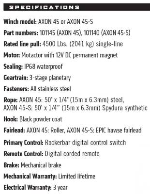 Warn - Warn AXON 45-S Synthetic Winch - 101140 - 4,500 Lb. - Image 4