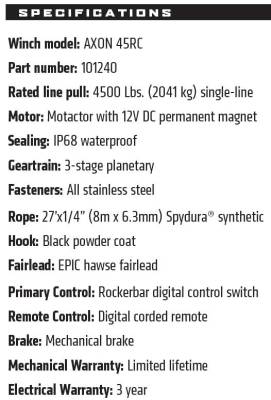 Warn - Warn AXON 45RC Short Drum Synthetic Winch - 101240 - 4,500 Lb. - Image 4