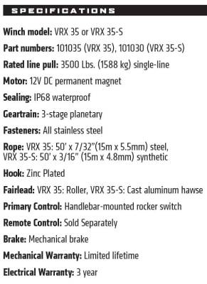 Warn - Warn VRX 35 Wire Rope Winch  - 101035 - 3,500 Lb. - Image 5