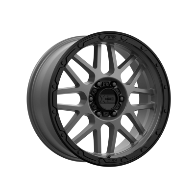 XD SERIES WHEELS - 20 x 9 XD  GRENADE OR MATTE GRAY W/ MATTE BLACK LIP - 6X4.5 - 5.71" BS - Image 2