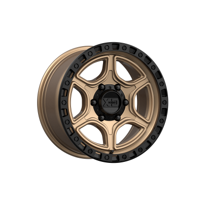 XD SERIES WHEELS - 17 x 8.5 XD  PORTAL SATIN BRONZE W/ SATIN BLACK LIP - 6X135 - 5.46" BS - Image 2