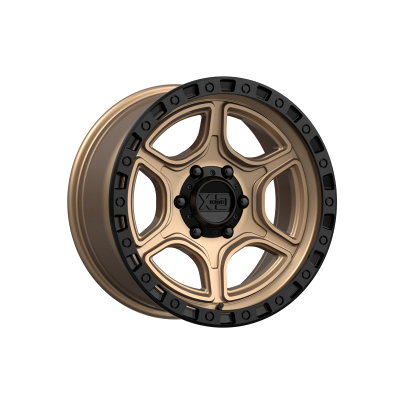 XD SERIES WHEELS - 18 x 8.5 XD  PORTAL SATIN BRONZE W/ SATIN BLACK LIP - 6X5.5 - 4.75" BS - Image 2