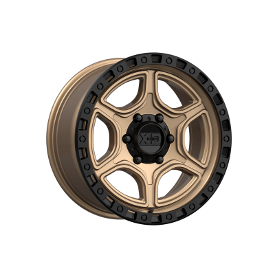 XD SERIES WHEELS - 18 x 8.5 XD  PORTAL SATIN BRONZE W/ SATIN BLACK LIP - 6X5.5 - 5.46" BS - Image 2