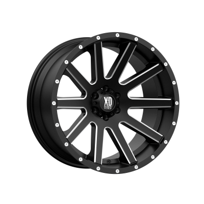 XD SERIES WHEELS - 20 x 10 XD  HEIST SATIN BLACK MILLED - 6X135 - 4.56" BS - Image 2