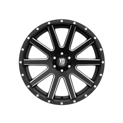 XD SERIES WHEELS - 20 x 10 XD  HEIST SATIN BLACK MILLED - 6X135 - 4.56" BS - Image 4