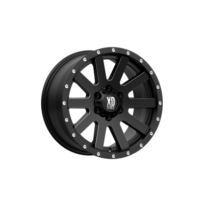 XD SERIES WHEELS - 16 x 8 XD  HEIST SATIN BLACK MILLED - 6X5.5 - 4.89" BS - Image 2