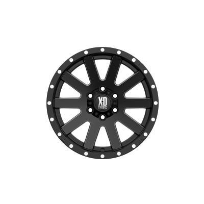 XD SERIES WHEELS - 16 x 8 XD  HEIST SATIN BLACK MILLED - 6X5.5 - 4.89" BS - Image 4