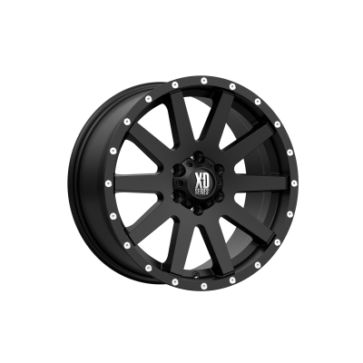 XD SERIES WHEELS - 17 x 8 XD  HEIST SATIN BLACK - 6X4.5 - 5.88" BS - Image 2