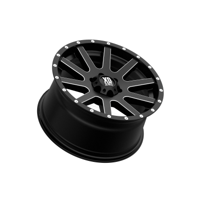 XD SERIES WHEELS - 17 x 9 XD  HEIST SATIN BLACK MILLED - 6X5.5 - 6.18" BS - Image 3