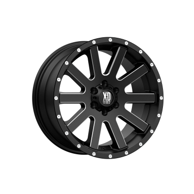 XD SERIES WHEELS - 18 x 9 XD  HEIST SATIN BLACK MILLED - 6X5.5 - 5.71" BS - Image 2