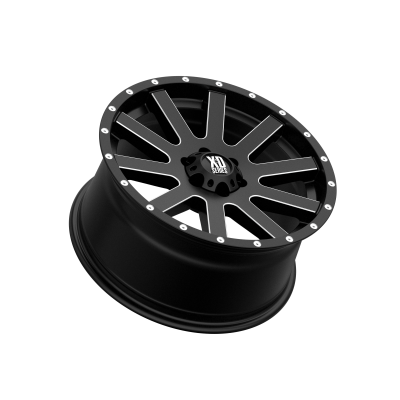 XD SERIES WHEELS - 18 x 9 XD  HEIST SATIN BLACK MILLED - 6X5.5 - 6.18" BS - Image 3