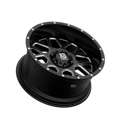 XD SERIES WHEELS - 20 x 10 XD  GRENADE SATIN BLACK MILLED - 6X135 - 4.56" BS - Image 3