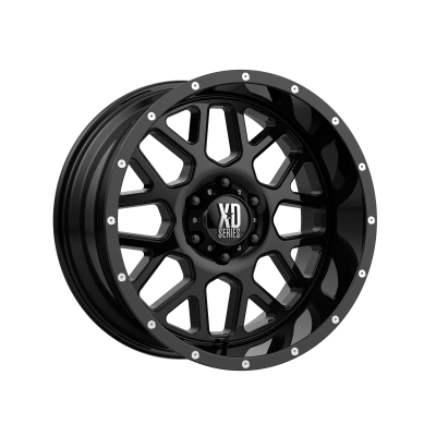 XD SERIES WHEELS - 20 x 10 XD  GRENADE GLOSS BLACK - 6X5.5 - 4.56" BS - Image 2