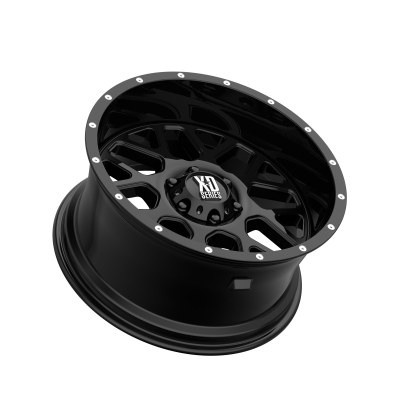 XD SERIES WHEELS - 20 x 10 XD  GRENADE GLOSS BLACK - 6X5.5 - 4.56" BS - Image 3