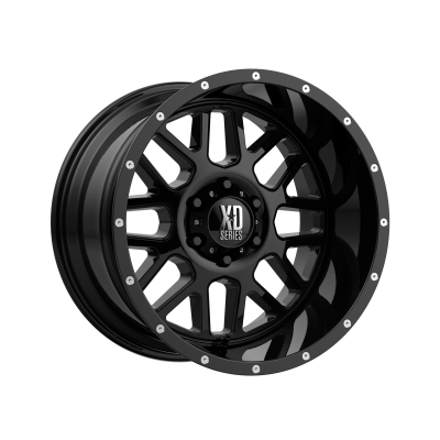 XD SERIES WHEELS - 20 x 12 XD  GRENADE GLOSS BLACK - 6X5.5 - 4.77" BS - Image 2