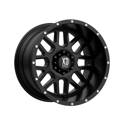 XD SERIES WHEELS - 20 x 12 XD  GRENADE SATIN BLACK - 6X5.5 - 4.77" BS - Image 2