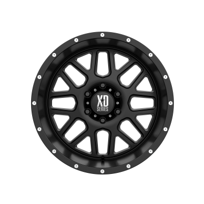 XD SERIES WHEELS - 20 x 12 XD  GRENADE SATIN BLACK - 6X5.5 - 4.77" BS - Image 4