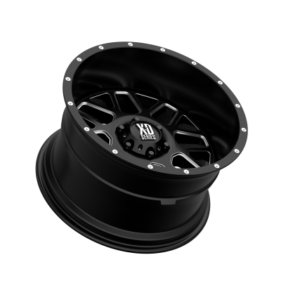 XD SERIES WHEELS - 20 x 12 XD  GRENADE SATIN BLACK MILLED - 6X5.5 - 4.77" BS - Image 3