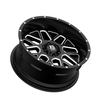 XD SERIES WHEELS - 22 x 10 XD  GRENADE SATIN BLACK MILLED - 6X135 - 4.56" BS - Image 3