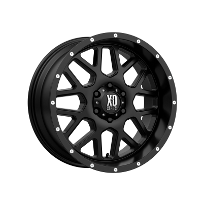 XD SERIES WHEELS - 20 x 9 XD  GRENADE SATIN BLACK - 6X135 - 5" BS - Image 2